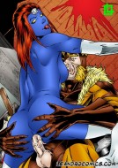 Mystique and Sabertooth – crazy sex