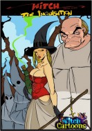 Priest probes an unholy pussy. Witch Cartoons