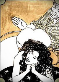 Vintage erotic cartoon