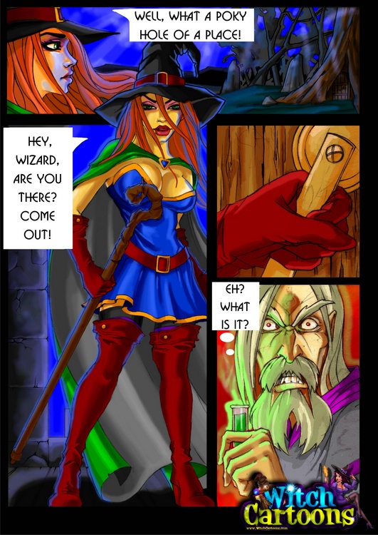 531px x 750px - Witch pays sorcerer off with a blowjob - Adult Cartoon Club